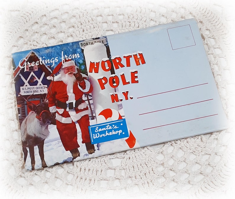 Vintage Santa's North Pole New York Picture Etsy UK