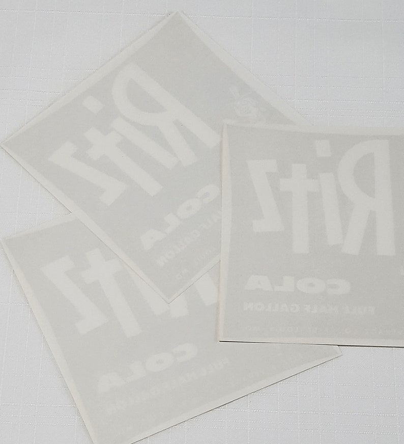 3 Vintage 1940s Ritz Cola Soda Labels: St. Louis MO Ephemera - Etsy