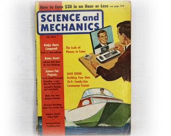 Rivista vintage di scienza e meccanica 1961 maggio Catamaran Cruiser Magazine Memorabilia Ephemera da collezione