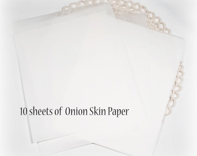 10 Sheets Onion Skin Paper Sheets Tracing Airmail Blank Page Typewriter