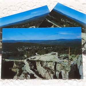 3 Vintage Postkarten Rock Of Ages Barre Vermont Granit Steinbruch Ephemera Junk Journal Mixed Media Craft Collage Collection
