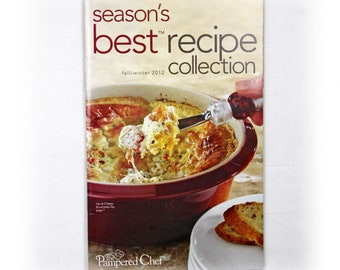 vintage Collection des meilleures recettes des saisons, automne hiver 2012 Livre de recettes de chef choyé Livre de poche Livre de cuisine éphémères