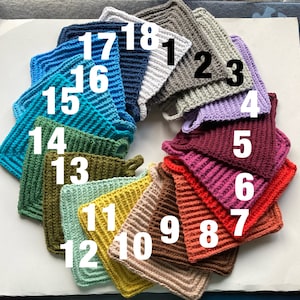 Crocheted potholders also available in other colors #new