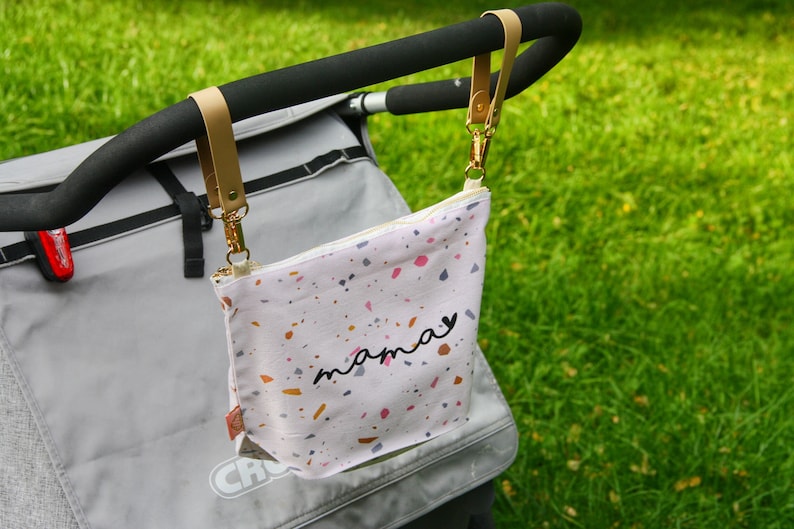 BABY STROLLER ORGANIZER bag customized with name / kinderwagen-organizer mit name image 4