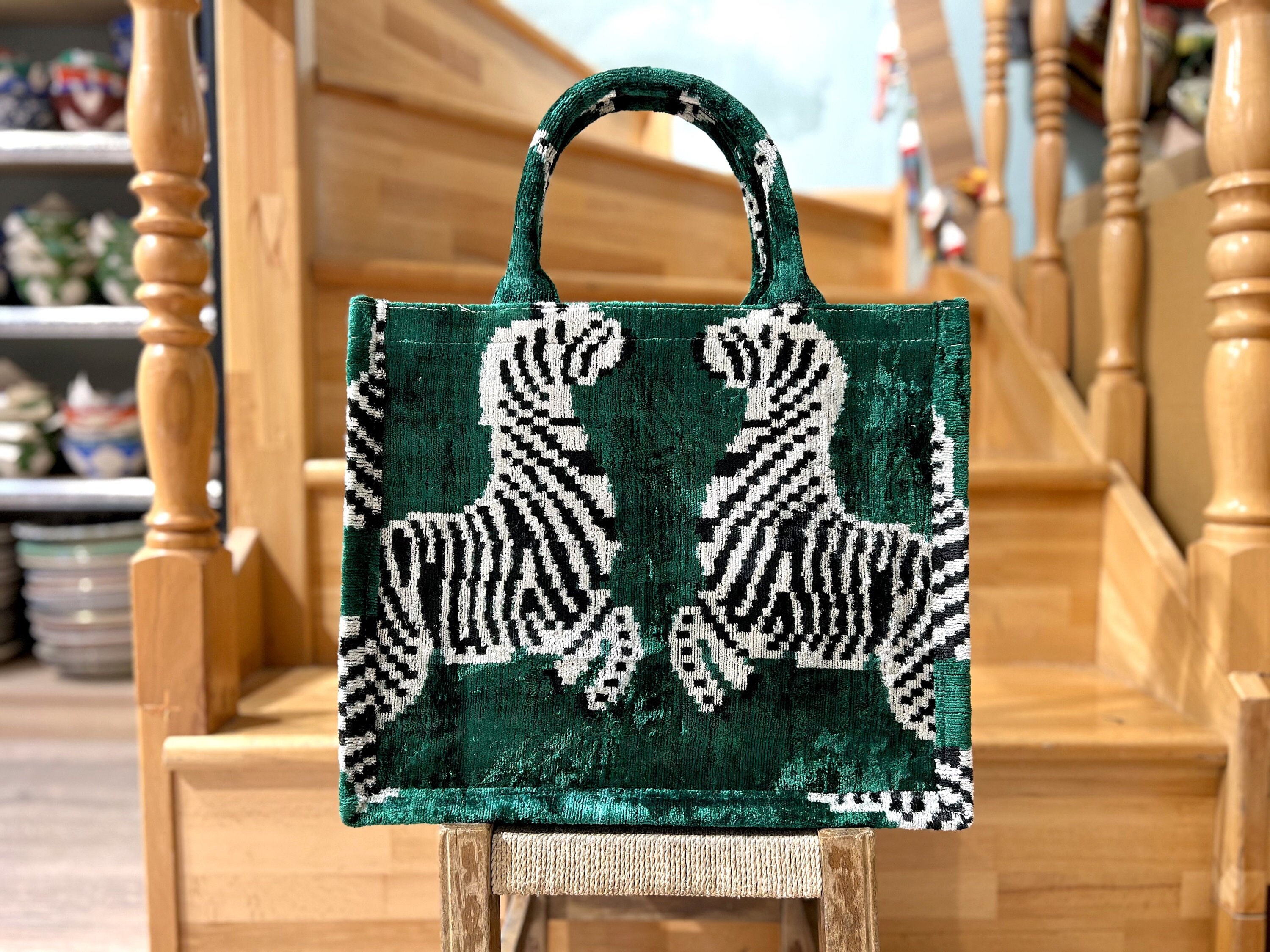 Black velvet tote bag hot sale
