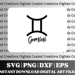 Fichiers SVG du symbole du zodiaque Gémeaux | Vecteur d'astrologie | Vecteur Horoscope | Image Clipart Symbole Du Zodiaque