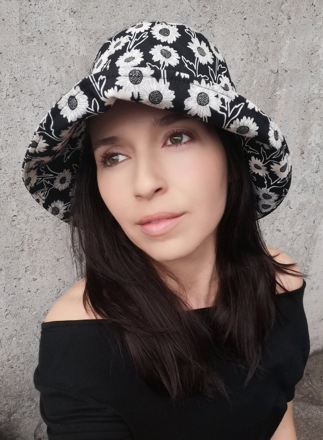 Cotton Large Bucket Hat, ADJUSTABLE Size, High Quality Fabric, Flexible