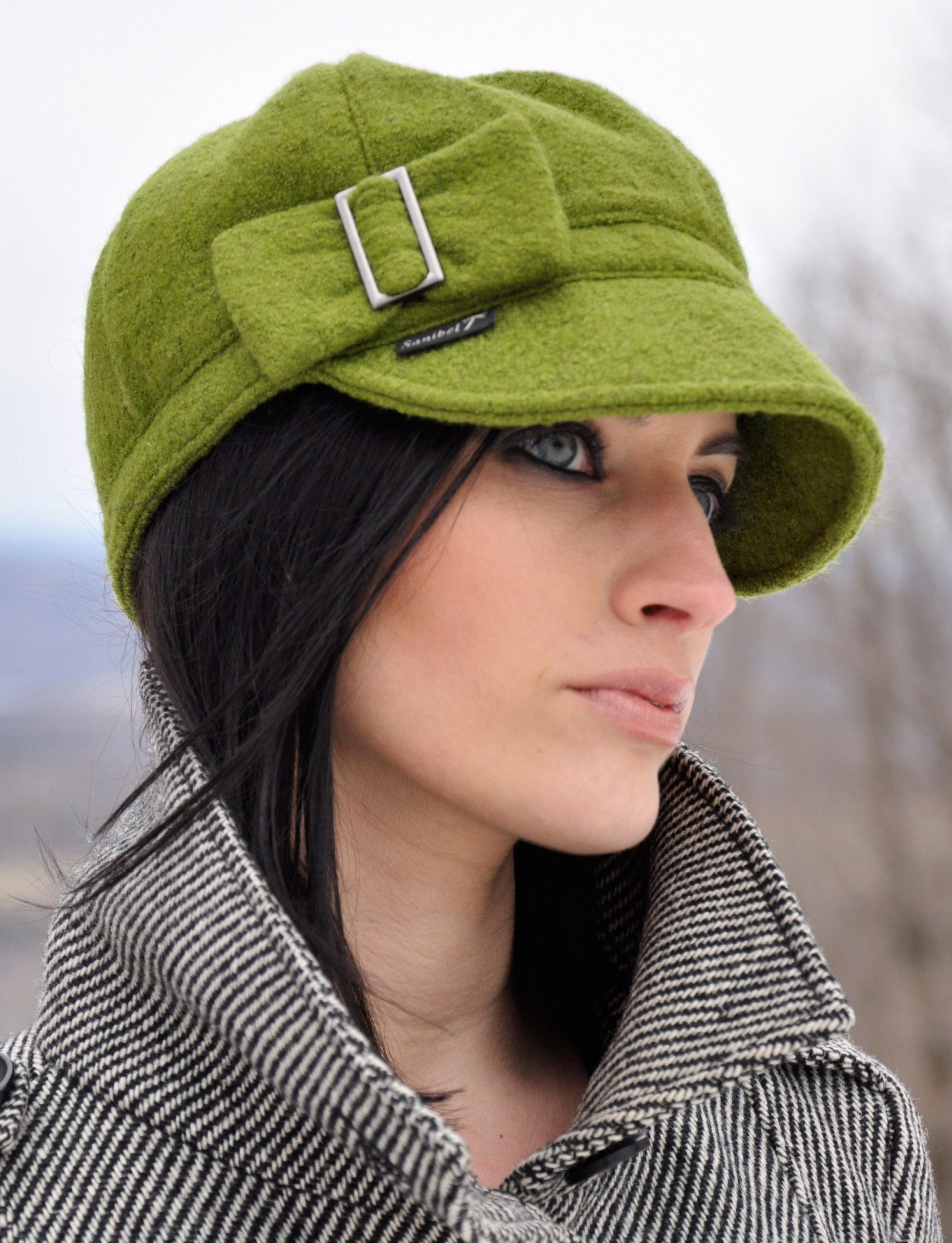 Adjustable Boiled Wool Cap, High Quality Fabric, 6 Panels 