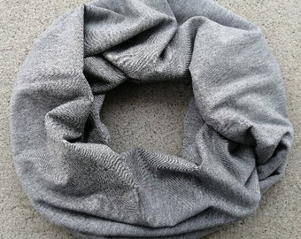 Organic Bamboo Infinity Scarf, Ultra Soft, double wrap, eco-friendly, high quality fabric, easy to wear, nice gift idea, made in Montreal