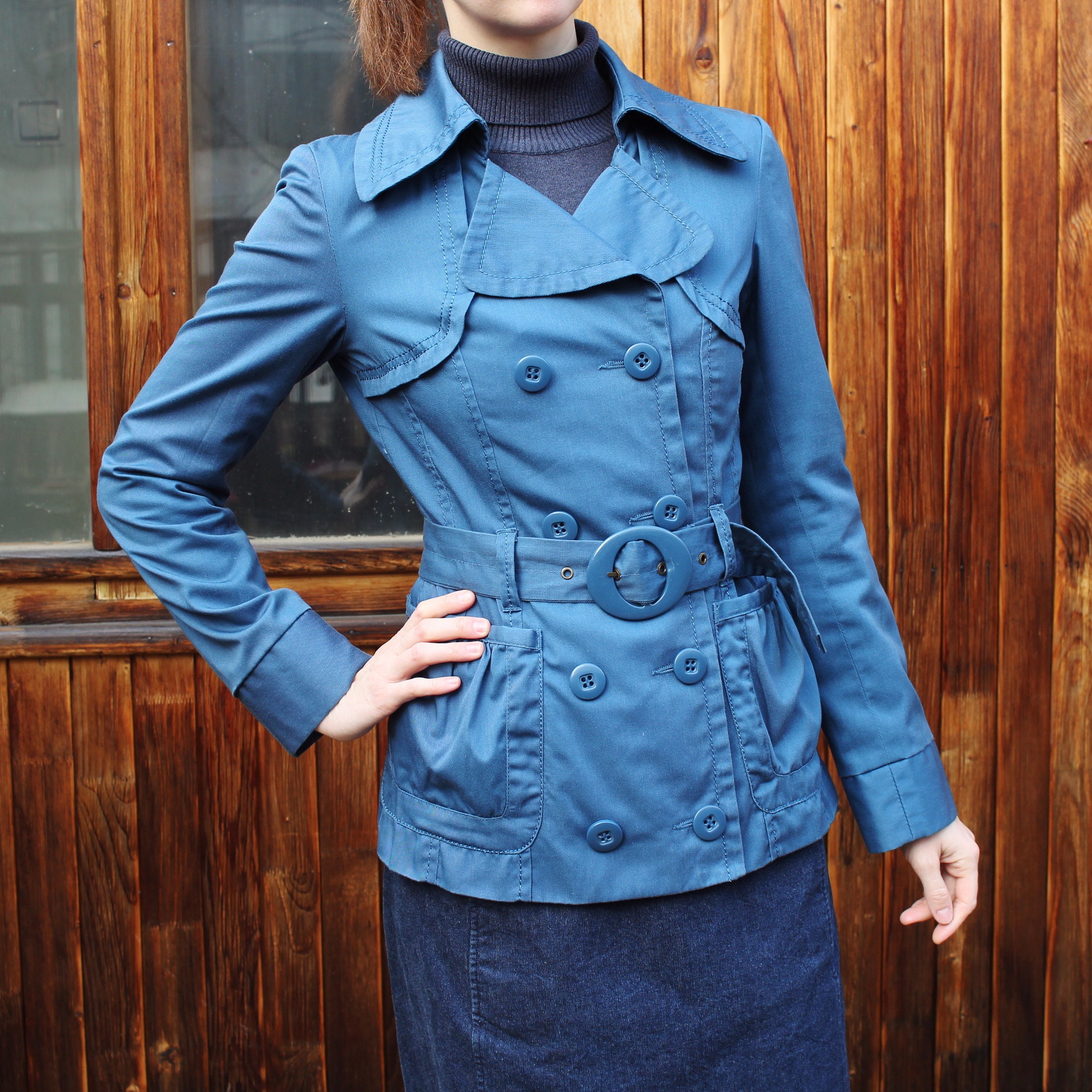 skirted peacoat