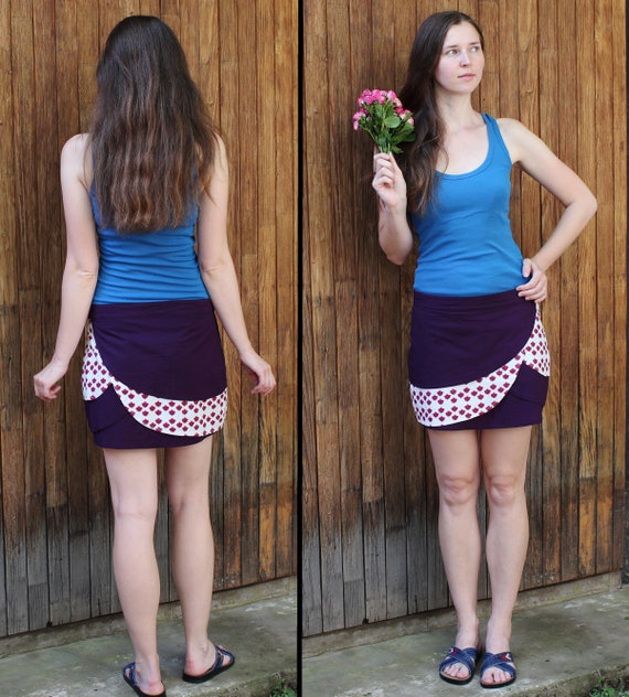 Vintage mini tulip skirt Size M Festival short sk… - image 2