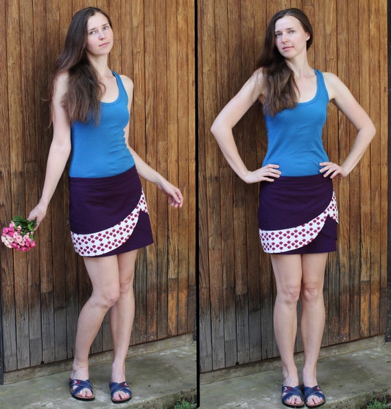 Vintage mini tulip skirt Size M Festival short sk… - image 4