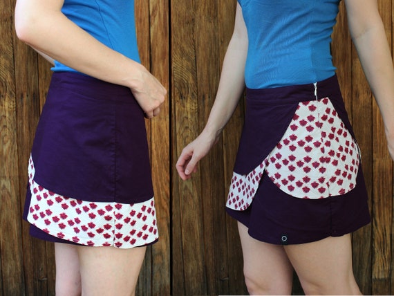 Vintage mini tulip skirt Size M Festival short sk… - image 6