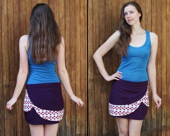 Vintage mini tulip skirt Size M Festival short sk… - image 7