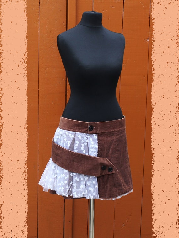 Silky velor mini skirt｜being｜Sサイズ