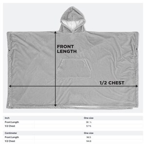 Poncho de franela Eden Rebirth / Manta acogedora con capucha inspirada en el cielo imagen 8