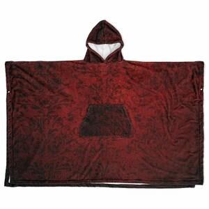 Poncho de franela Eden Rebirth / Manta acogedora con capucha inspirada en el cielo imagen 9