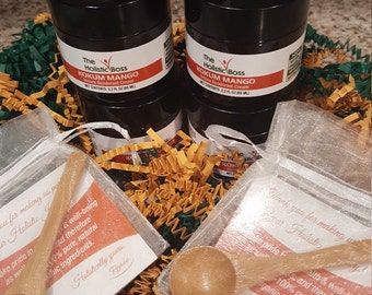 All-Natural Deodorant Cream, Handmade Organic Aluminum Free Deodorant, Unisex Unscented Deodorant, Amber Glass Jar, Bamboo Spoon Included