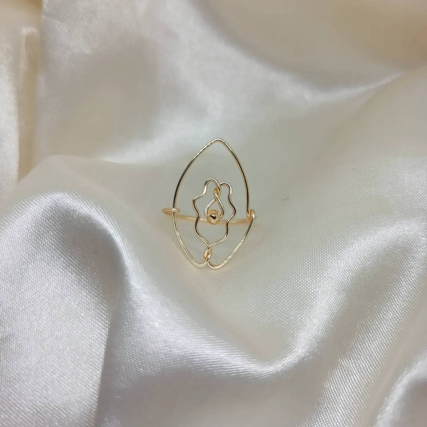 Vulva Ring/gold Ring/empowerment Jewelry/metal Vulva Ring/wire Ring ...