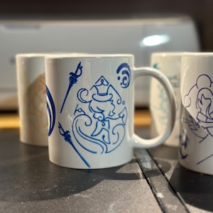 Furina Animula Choragi Constellation Mug - Sip in Celestial Splendor with this Unique Cosmic Cup