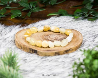 ORANGE CALCITE BRACELET / Bracelet with Orange Calcite Crystals for Cleansing, Vitality & Inner Peace