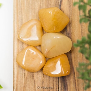 YELLOW AVENTURINE CRYSTAL / Tumbled Yellow Aventurine Crystal for Creativity, against Sadness & Fears