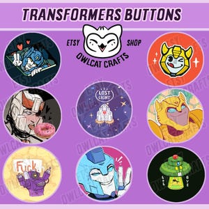 Transformers Buttons
