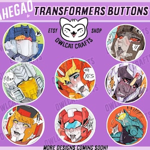 Ahegao Transformers Buttons