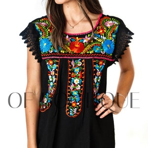 Mexican Dress Knee-length PUNTILLA Style Women's - Etsy
