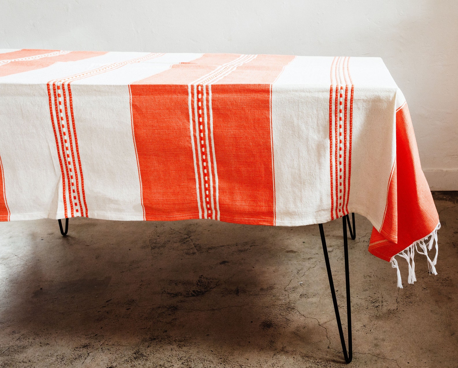 Traditional Handmade Mexican Tablecloth Rectangle Table Linen Etsy