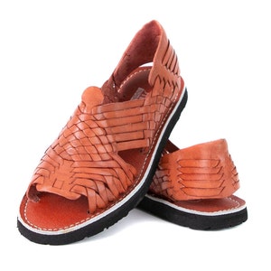 Men&#39;s Huarache Sandals Leather Huaraches - Chedron Pachuco Style