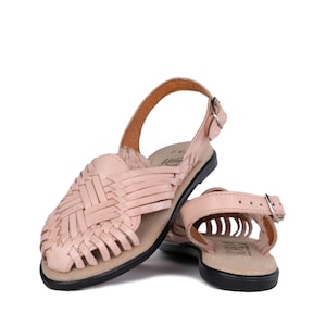 Authentic Mexican Huarache Sandals Womens NATURAL TONE #21 Leather Handmade