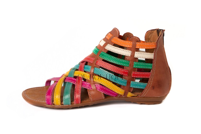 La Douce Mexicaine Sandales Haut Ouvrir Huaraches Gamme À Fait Femmes Authentiques Orteil De Main Huarache Multicolore200 wP8n0Ok