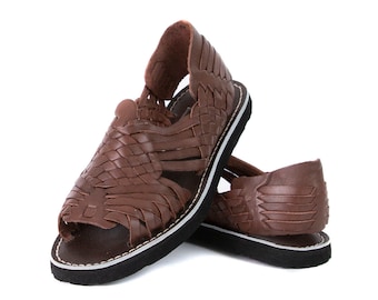 Mexican Sandals for Men Pachuco Huaraches SIDREY Brown