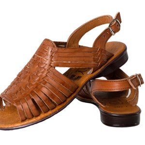 CLASSIC Women&#39;s Mexican Huarache Sandals - CHEDRON #28 - Handwoven Leather Authentic Huaraches Sandals Handmade PREMIUM Quality Soft