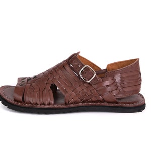 Women's Mexican Huaraches PIHUAMO Style BROWN Leather - Etsy