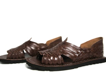 Handwoven Leather Huarache Sandals: Women's Pachuco Style