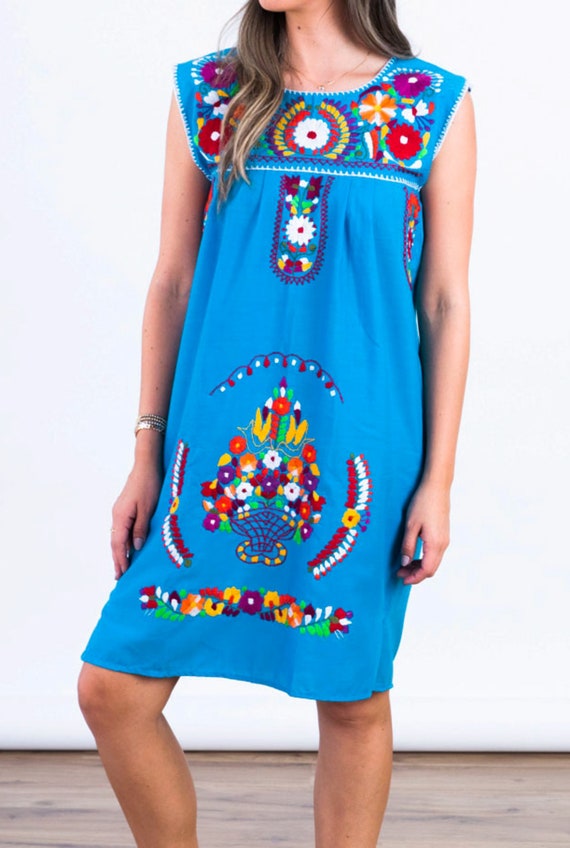 Mini Mexican Dress SLEEVELESS Bluson 