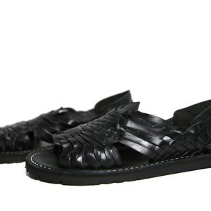 black mexican huaraches women's