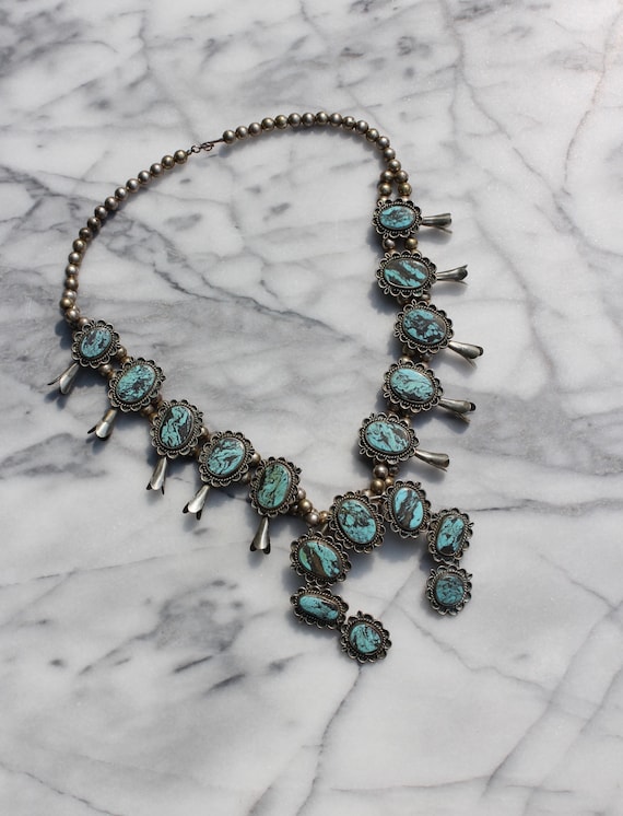 antique squash blossom necklace
