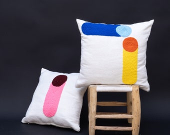 Housewarming Gift Pillow - Multicolored Abstract Pillow Cover -Livingroom Pillow - bedroom Pillow - Colorful Cushion Cover