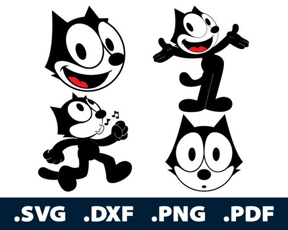 Felix the Cat SVG Files Felix the Cat Cutting Files Cartoon | Etsy