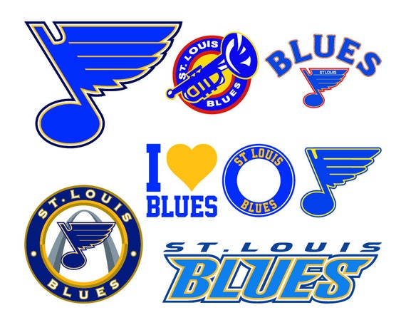 St Louis Blues Svg Files St Louis Blues Cutting Files St Etsy