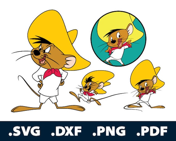 Speedy Gonzales Svg Files Speedy Gonzalez Mexican Cutting Etsy