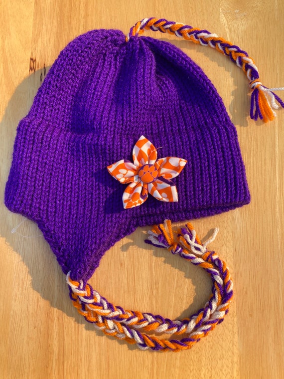 Clemson Purple Knit Hat | Etsy
