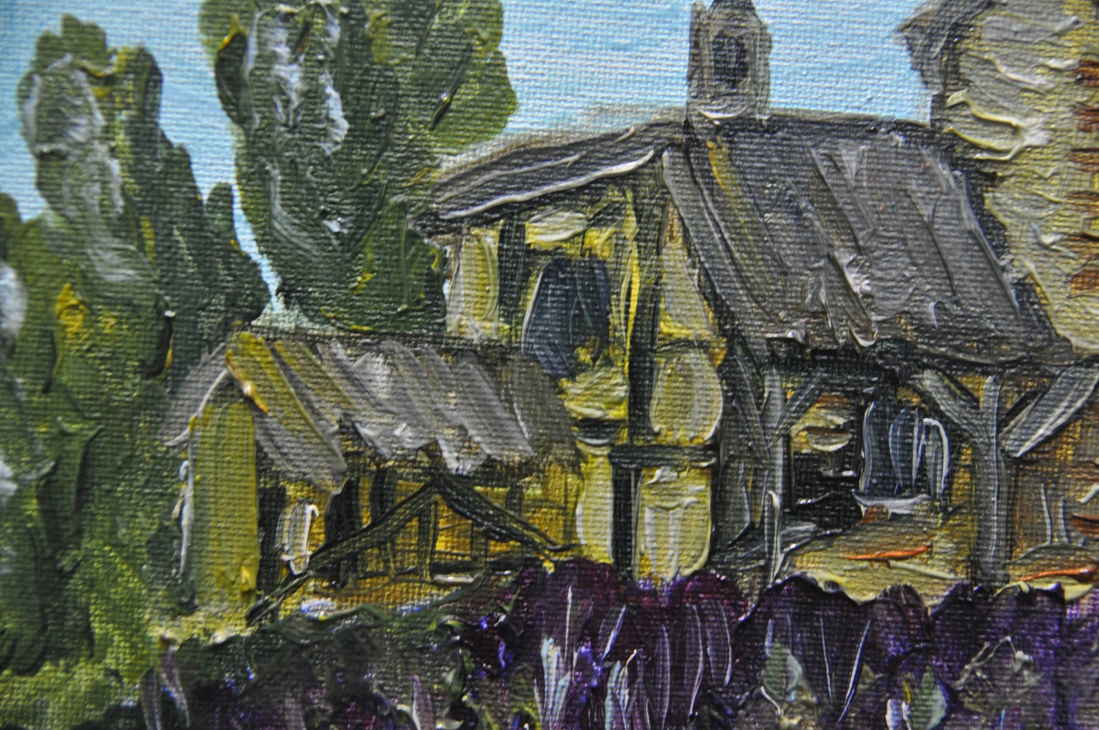 Old house oil on canvas oil painting great gift 7x9 inches Etsy