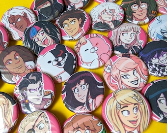 Danganronpa Small Pinback Buttons
