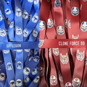 Star Wars The Clone Wars Bad Batch 501st Lanyard