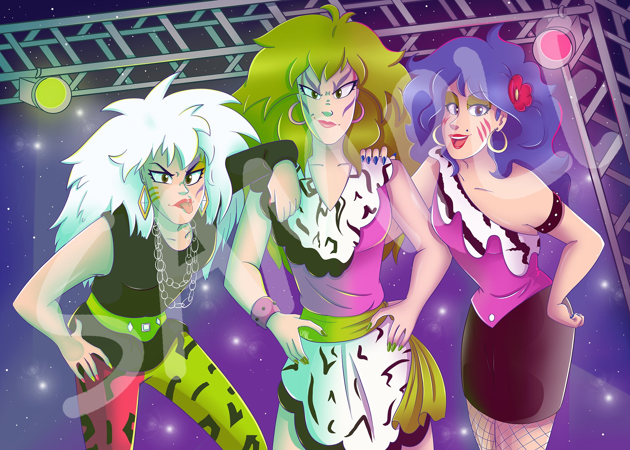 Jem and the Holograms Misfits 5'' x 7'' Etsy Jem and the Holograms Misfits 5'' x 7'' Etsy
