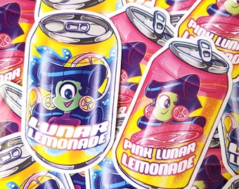 Lunar Lemonade Soda Can Stickers